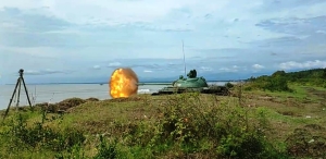 На общевойсковом полигоне «Нагвалоу» состоялись ротно-тактические учения с боевой стрельбой