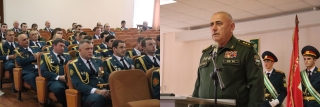 В Министерстве обороны Республики Абхазия прошло торжественное собрание, приуроченное к 32-й годовщине Победы в Отечественной войне народа Абхазии.