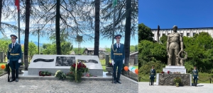 Представители Министерства обороны приняли участие в церемонии открытия памятников защитникам Отечества, в селах Акуаскиа и Члоу Очамчырского района.