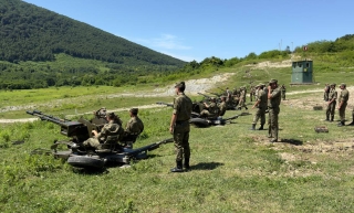 В Министерстве обороны Республики Абхазия завершились сборы с внештатными расчетами ЗУ-23-2