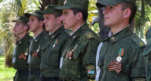 Курсантов Сухумского ВОКУ наградили медалью “25 лет Министерства обороны Абхазии” за участие в проекте “Возвращение имени”