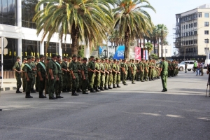 Тренировка военного парада, посвящённого 23-летию Победы в Отечественной войне народа Абхазии 1992-1993гг., прошла в Сухуме