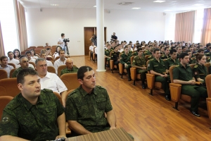 Министр обороны Республики Абхазия встретился с курсантами и слушателями военных учебных заведений Министерства обороны Российской Федерации