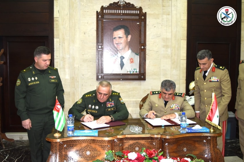 29 мая, в Дамаске, состоялось подписание Соглашения между Министерствами обороны Республики Абхазия и Сирийской Арабской Республики о сотрудничестве в военной области.