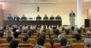 3 сентября в Министерстве обороны состоялась встреча кандидата в президенты Рауля Хаджимба с личным составом оборонного ведомства.