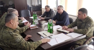 Вице-президент Бадра Гунба, Секретарь Совета Безопасности Сергей Шамба  посетили Министерство обороны Республики Абхазия.