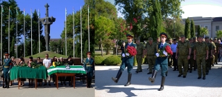 В Парке Славы состоялось перезахоронение двух опознанных останков Защитников Отечества